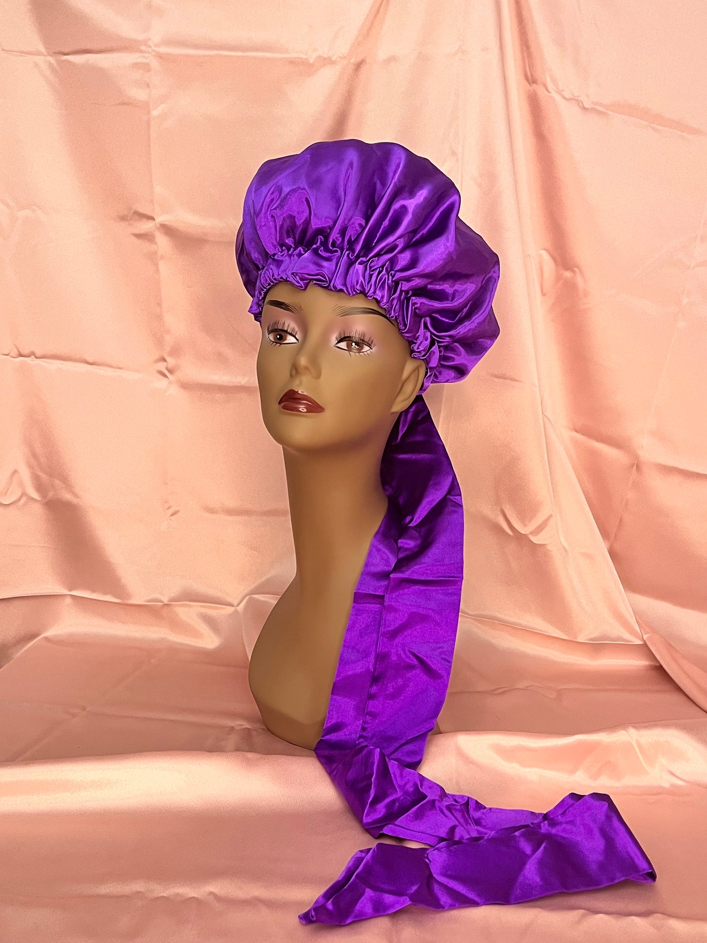 Bonnet with Silk Hair Tie Bow