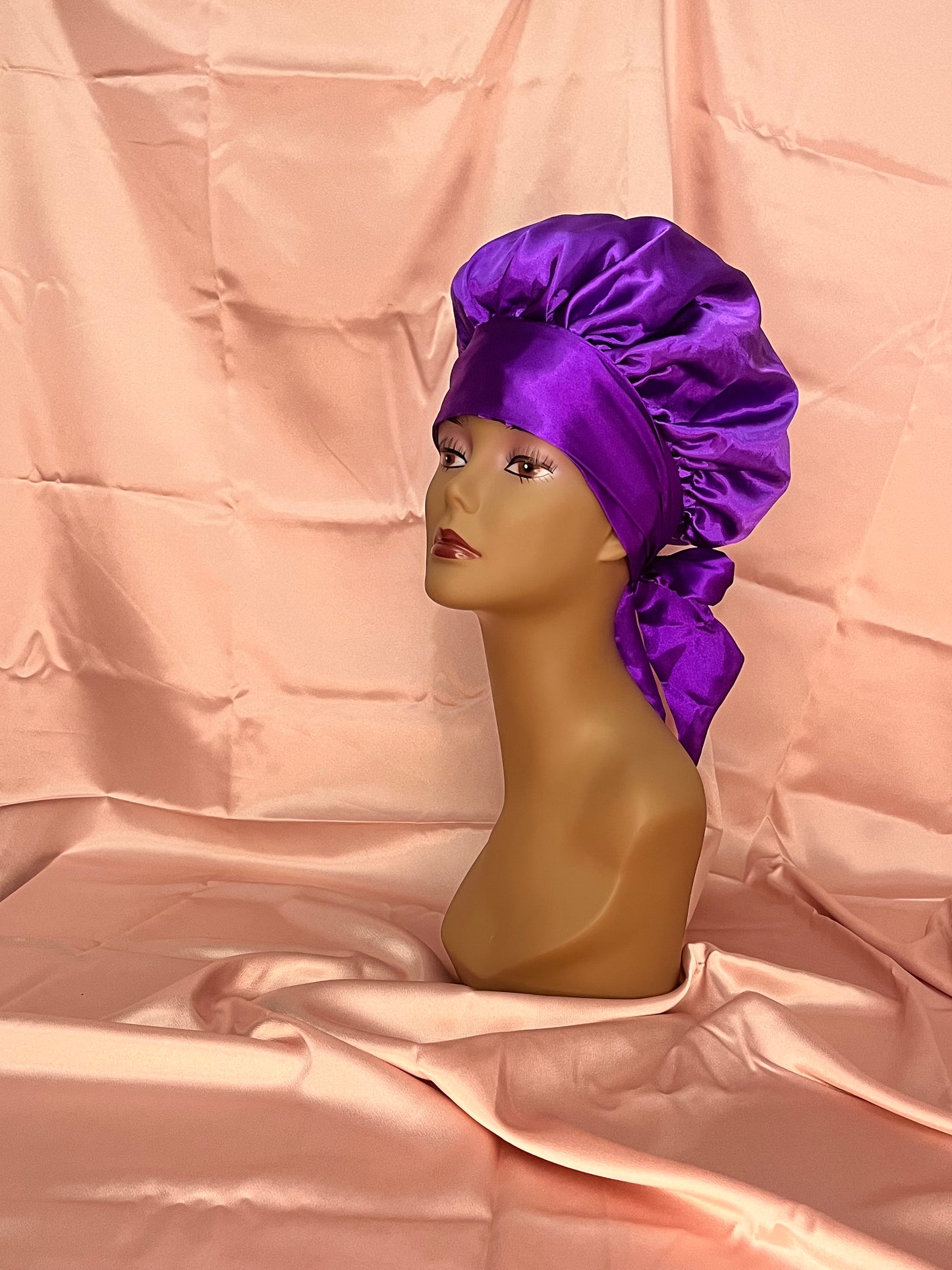 Bonnet with Silk Hair Tie Bow