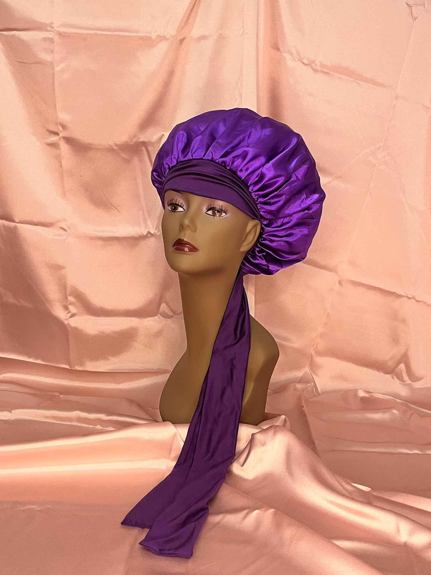 Bonnet with Hair Tie Bow