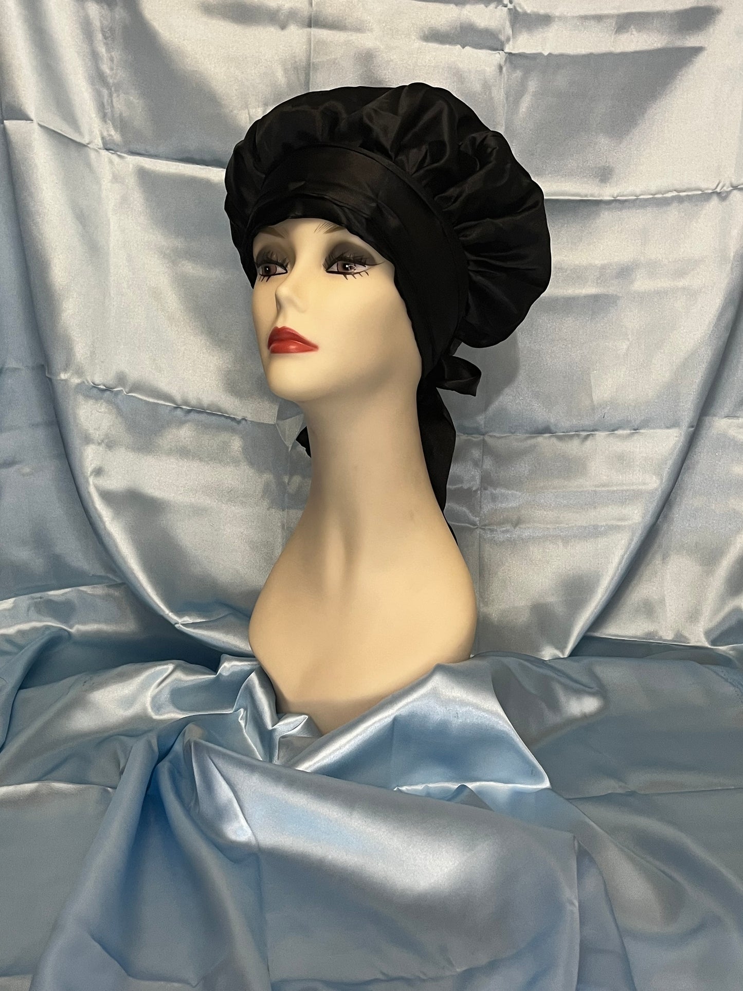 Bonnet with Silk Hair Tie Bow