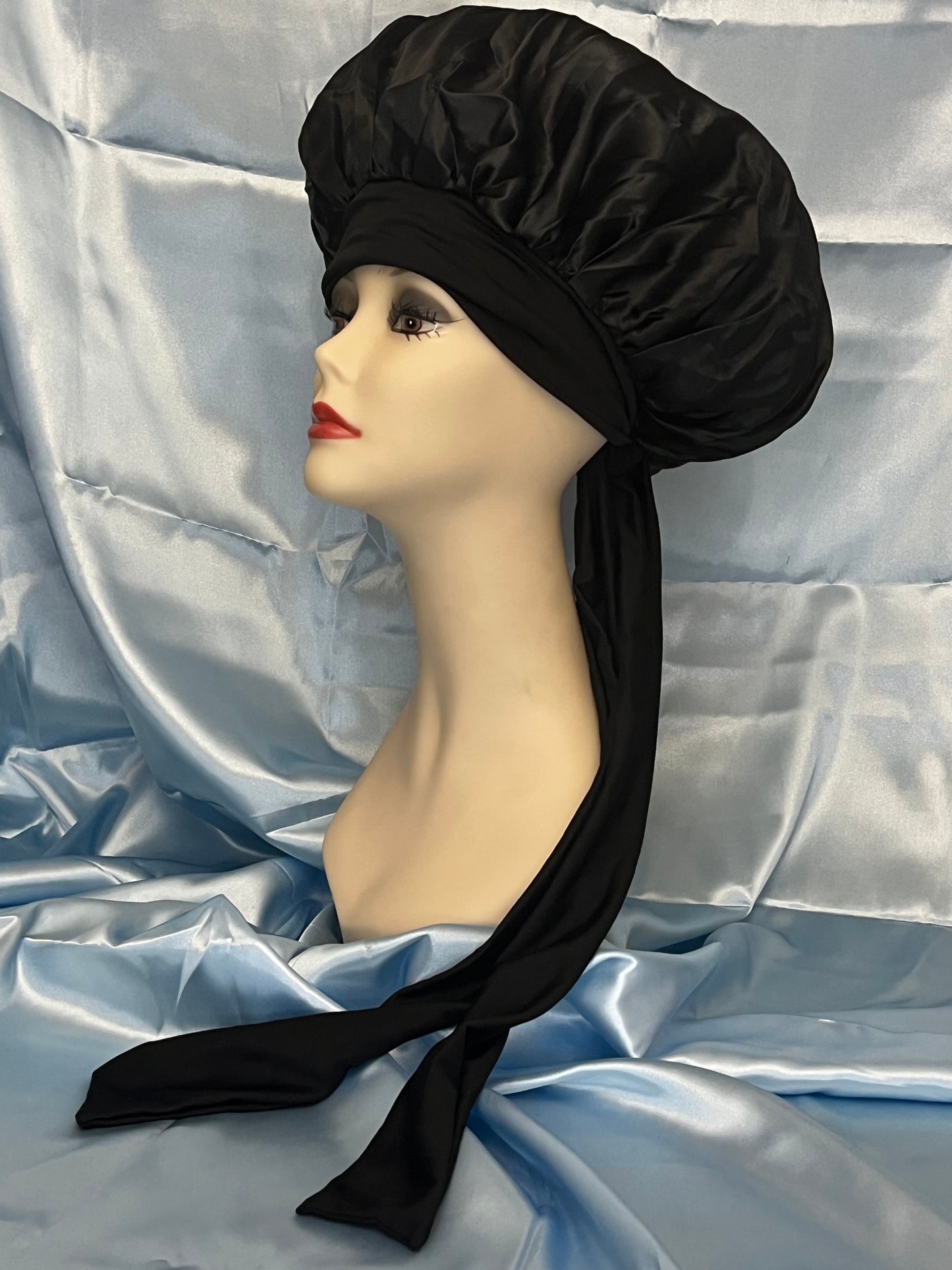 Bonnet with Hair Tie Bow