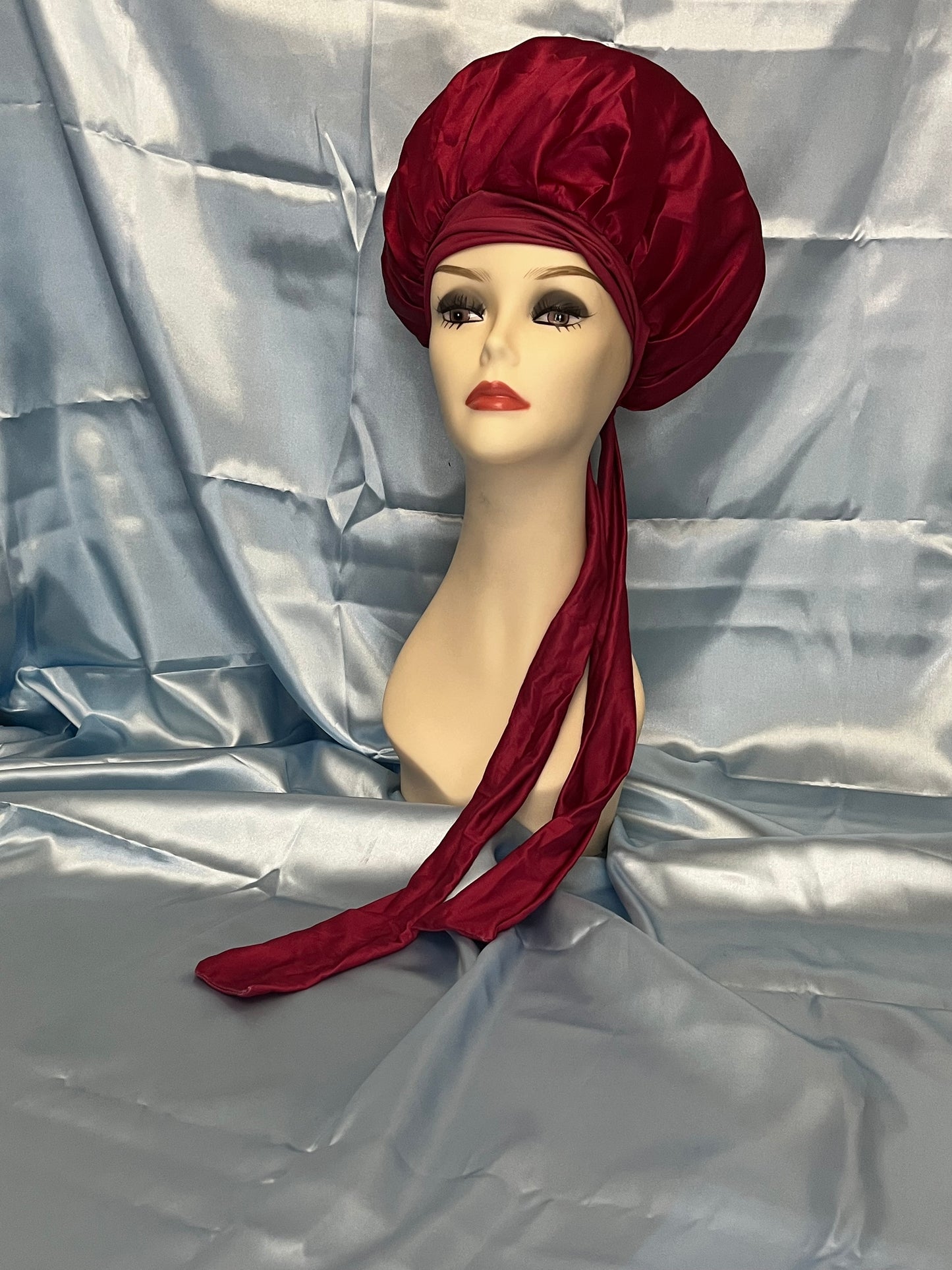 Bonnet with Hair Tie Bow