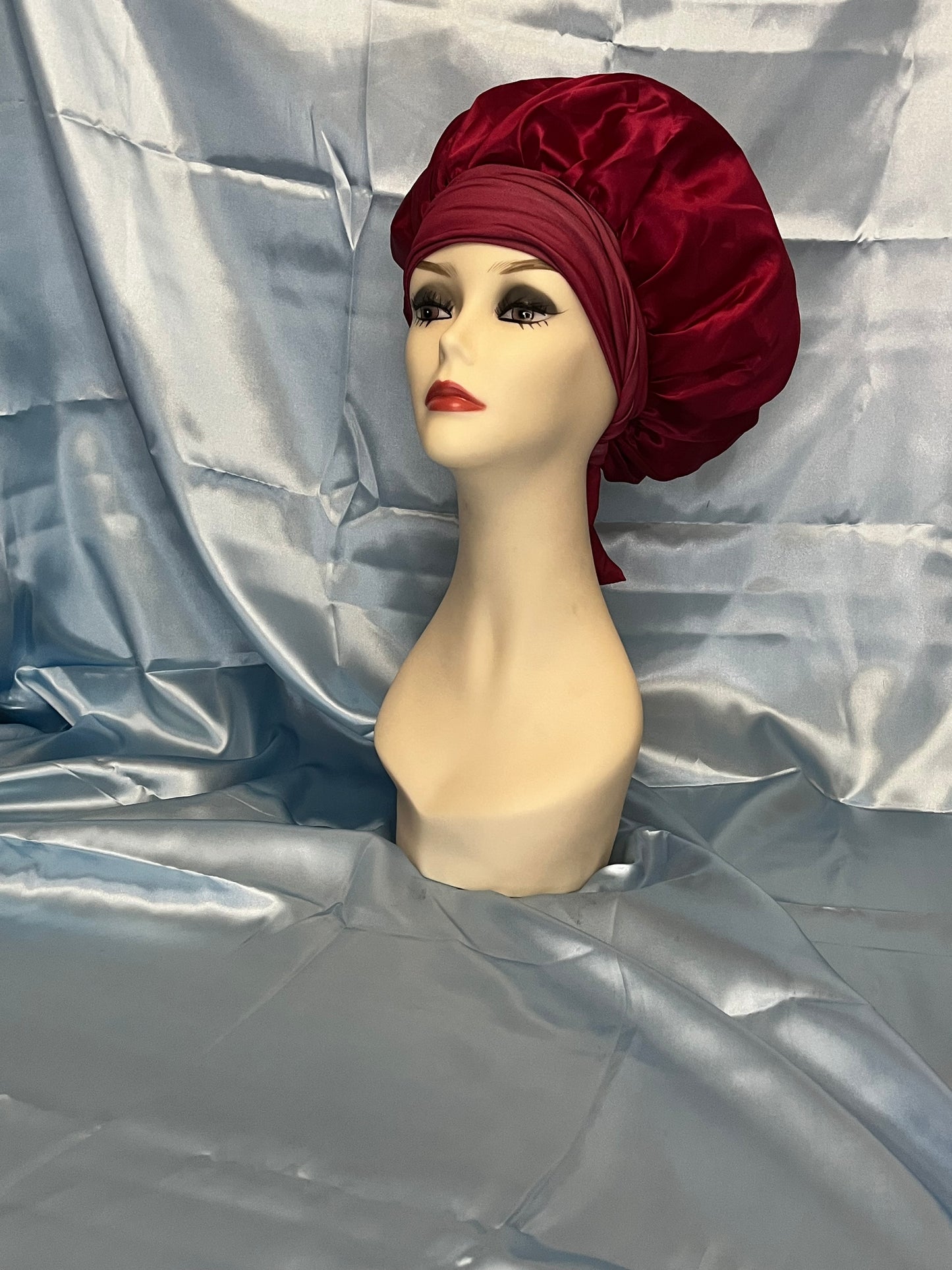 Bonnet with Hair Tie Bow