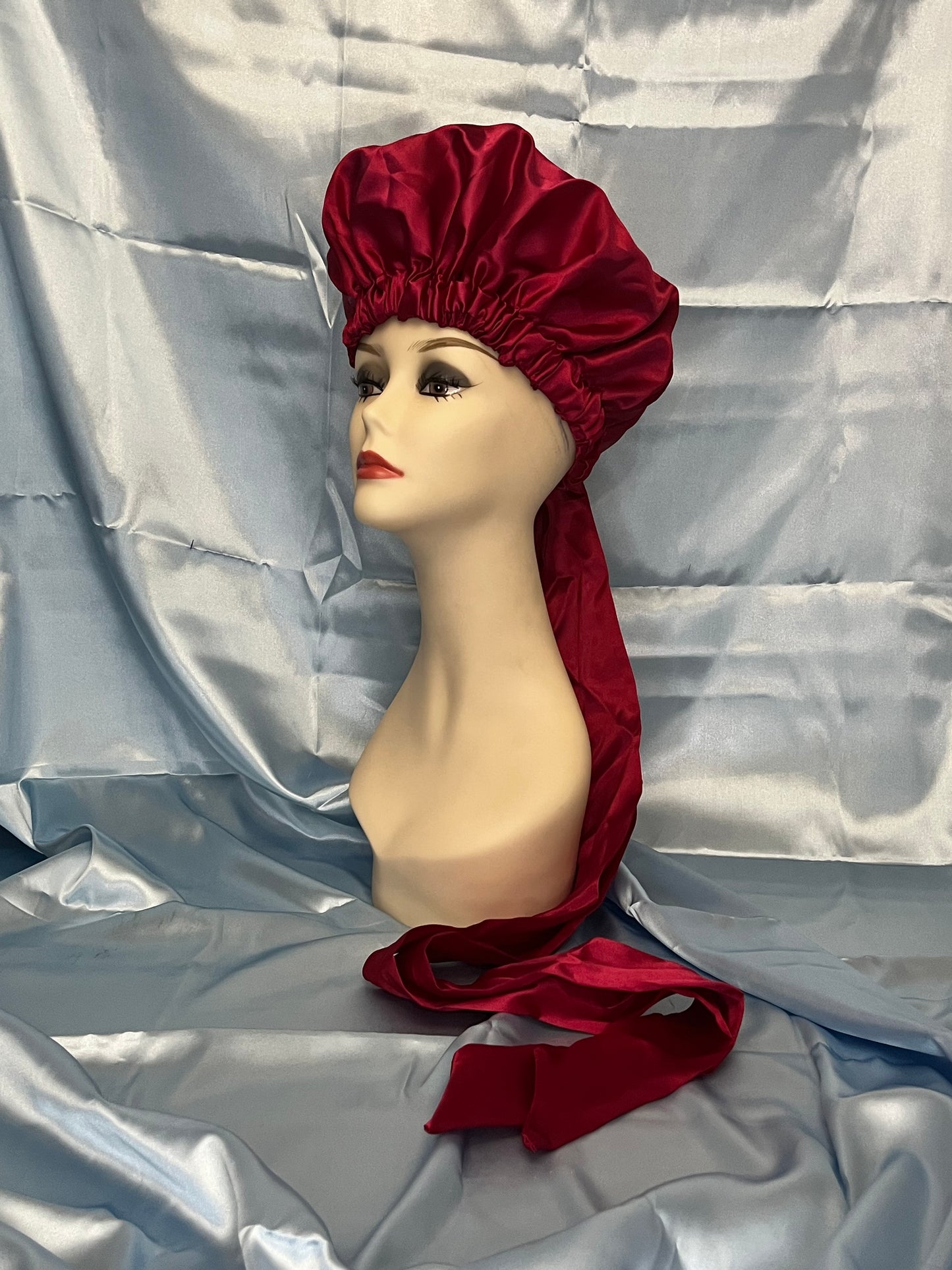Bonnet with Silk Hair Tie Bow