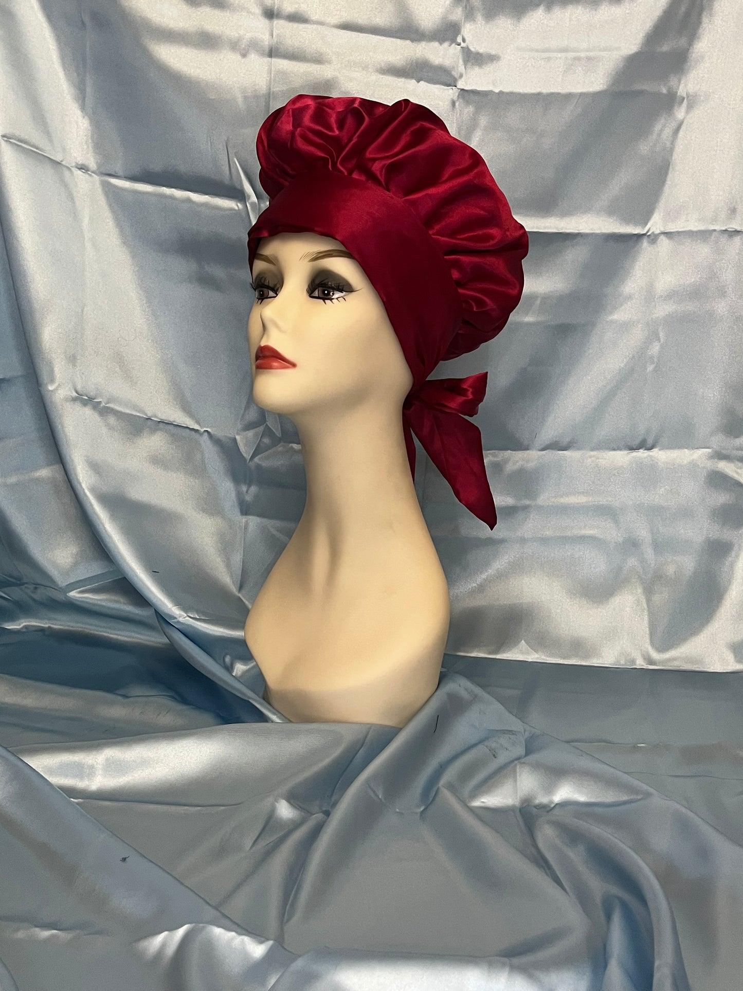Bonnet with Silk Hair Tie Bow