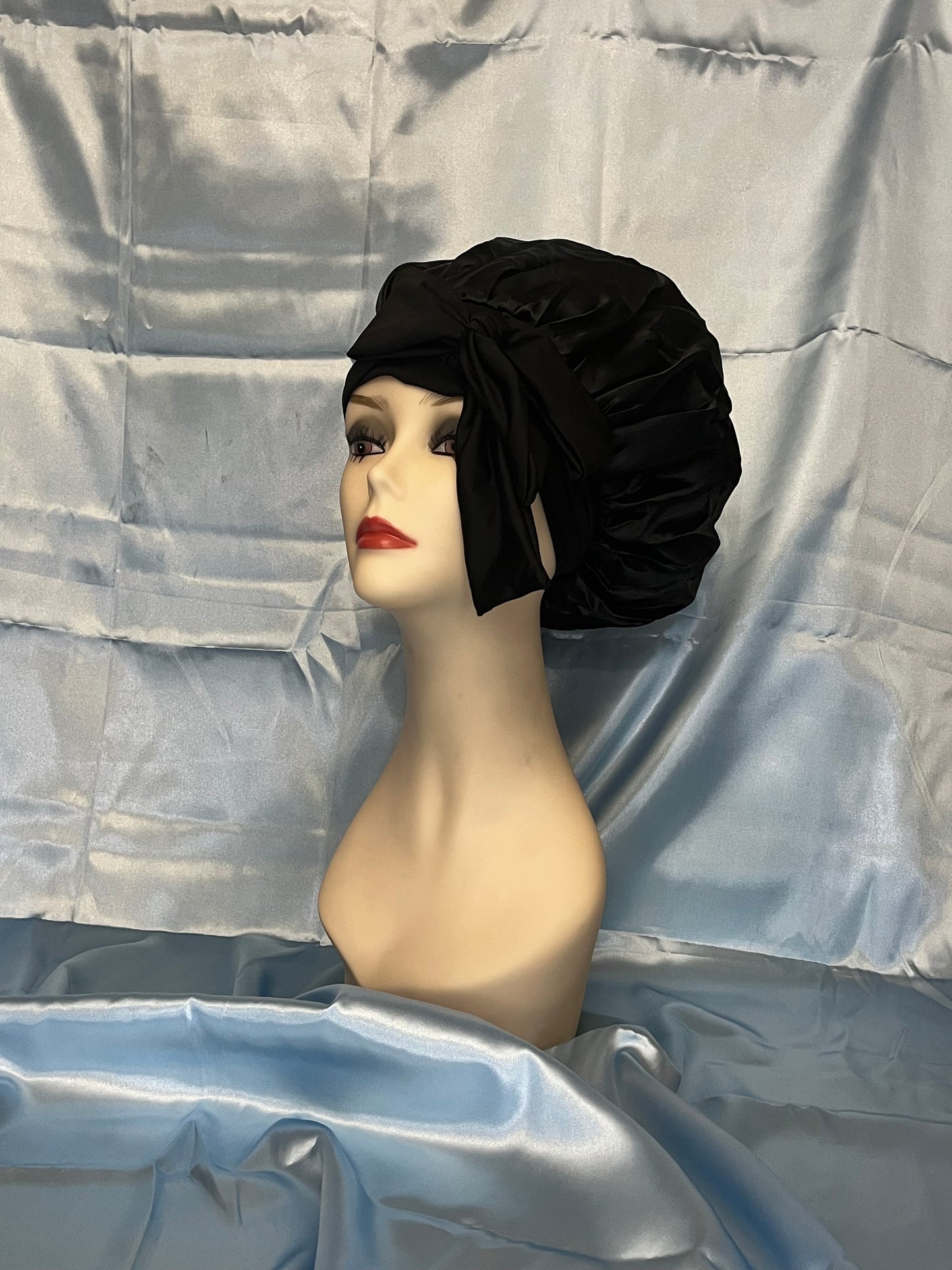 Bonnet with Hair Tie Bow