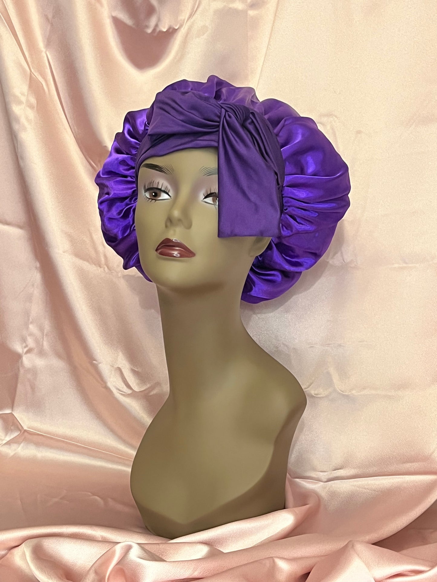 Bonnet with Hair Tie Bow
