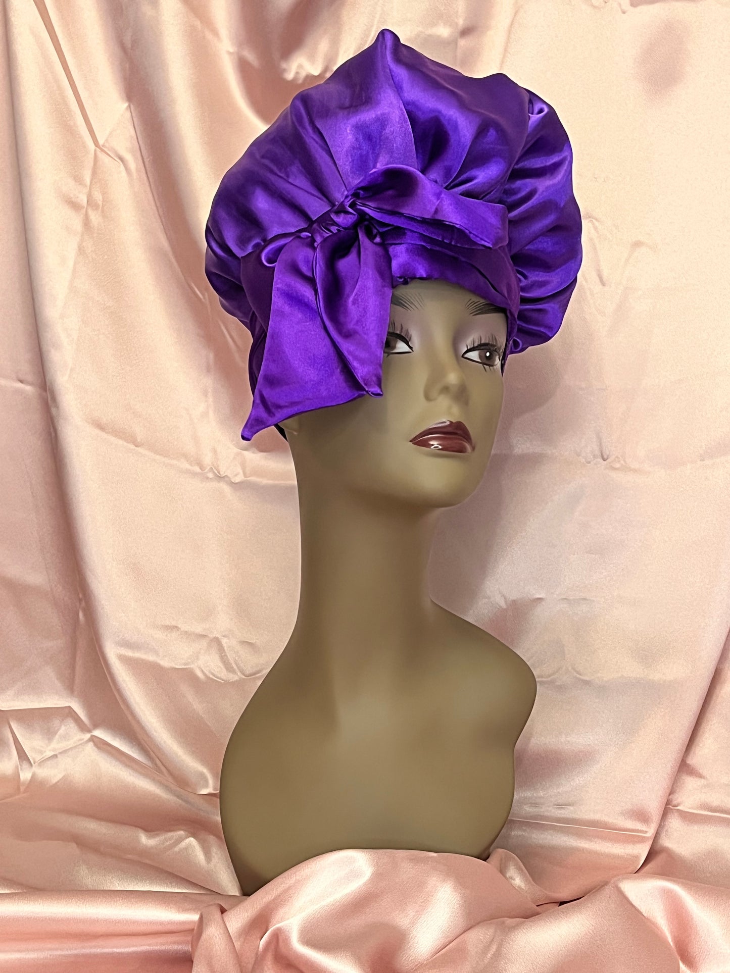 Bonnet with Silk Hair Tie Bow