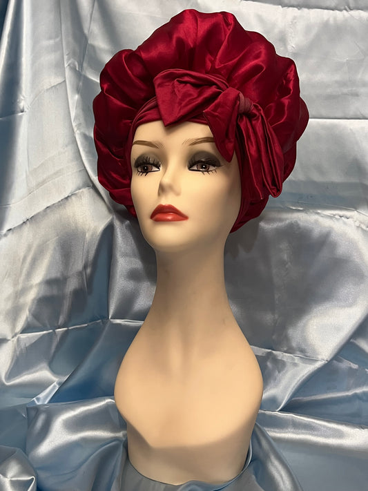 Bonnet with Hair Tie Bow